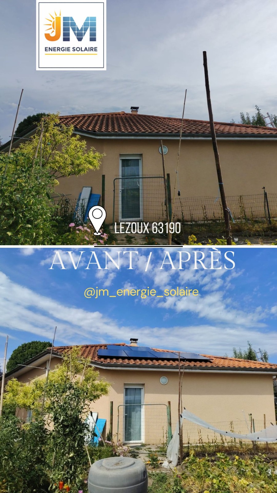 Réalisation Maison individuelle à Lezoux — 3 kWc à Lezoux